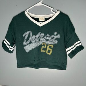 Urban Nation Detroit 26 Cropped Graphic T-Shirt oversized relaxed fit